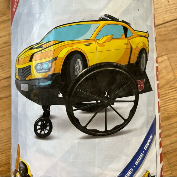 Transformers Yellow Bumble Bee Car Wheel Chair Halloween Costume Cover Disguise - Picture 1 of 10